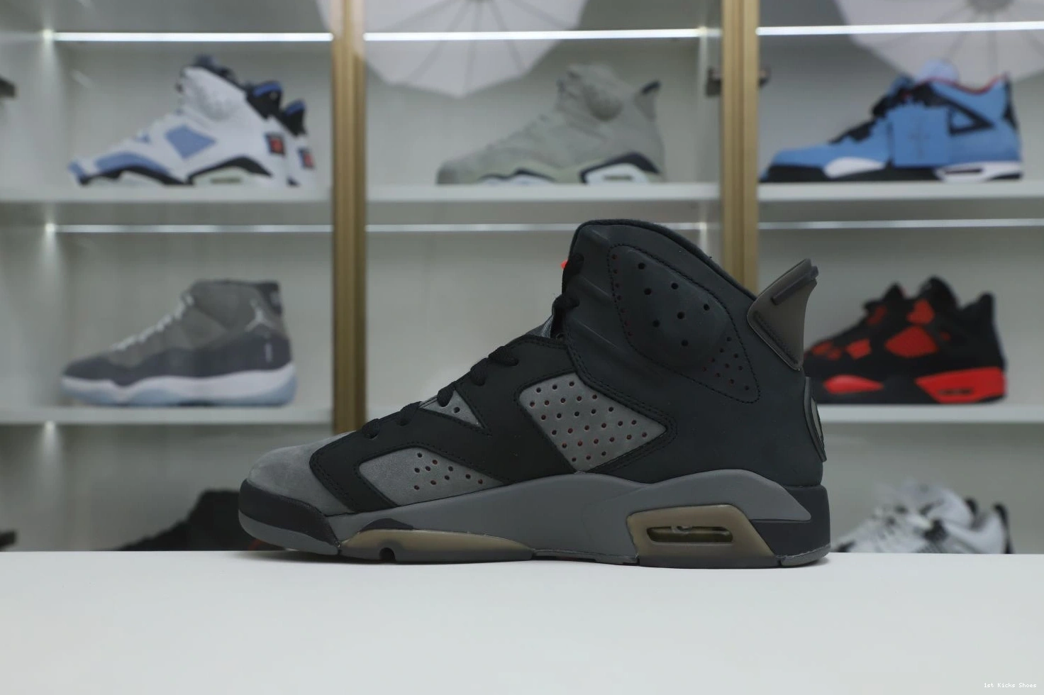 1st Kicks Shoes PARIS X 'IRON UrbanStyle 2004 Kimikick SAINT-GERMAIN 6 GREY' RETRO AIR JORDAN 1109